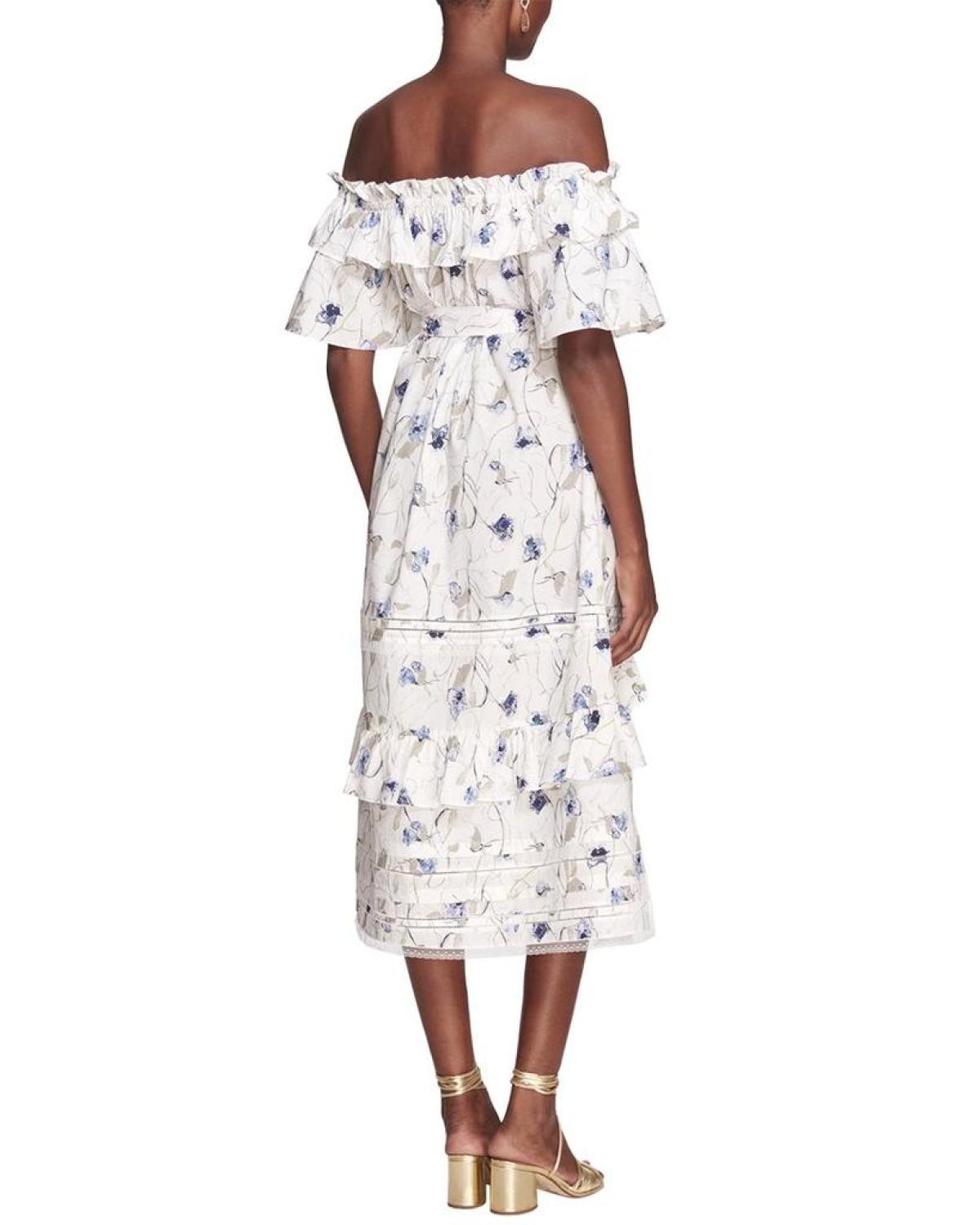 Marchesa Notte Rosie Printed Dress