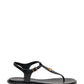 Michael Michael Kors Logo Plaque Ankle Strap Sandals