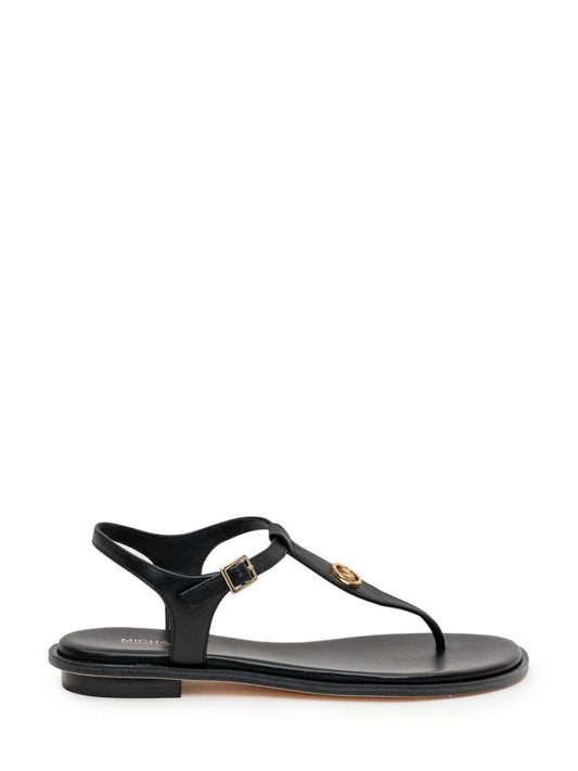 Michael Michael Kors Logo Plaque Ankle Strap Sandals