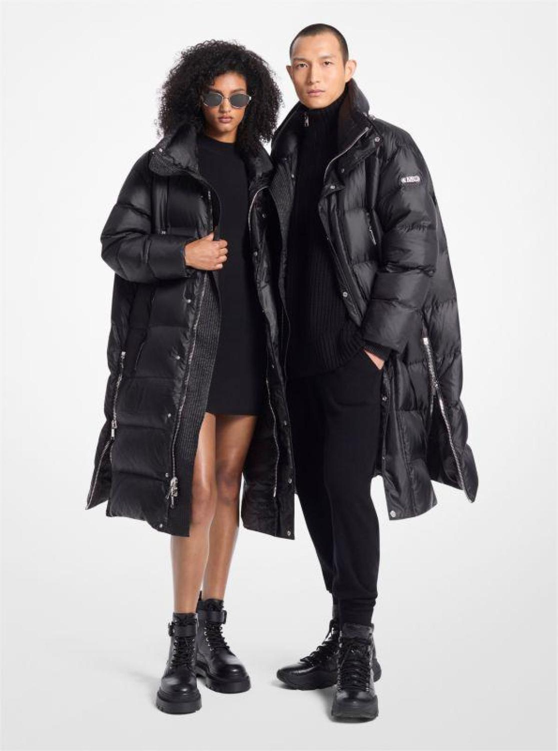 Satin Ciré Puffer Coat