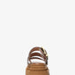 Colby Burnished Leather Platform Sandal