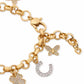 Two-Tone Cubic Zirconia Pavé Lucky Charm Bracelet