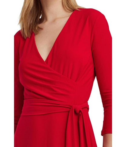 Surplice Jersey Dress