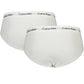 Calvin Klein White Cotton Men Brief