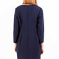 Gant Elegant Blue Short Dress with 3/4 Sleeves