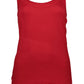 Silvian Heach Chic Red Lace Insert Tank Top