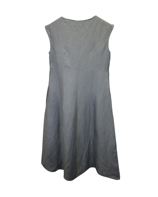 Weekend Max Mara Knee Length Dress in Light Blue Linen