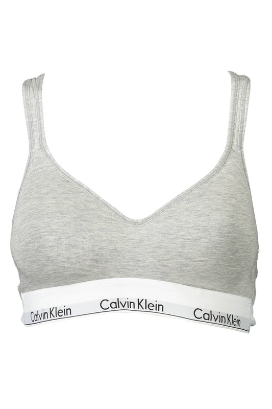 Calvin Klein Gray Cotton Women Bralette