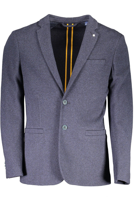 Gant Blue Cotton Men Jacket