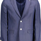 Gant Elegant Blue Linen Classic Jacket