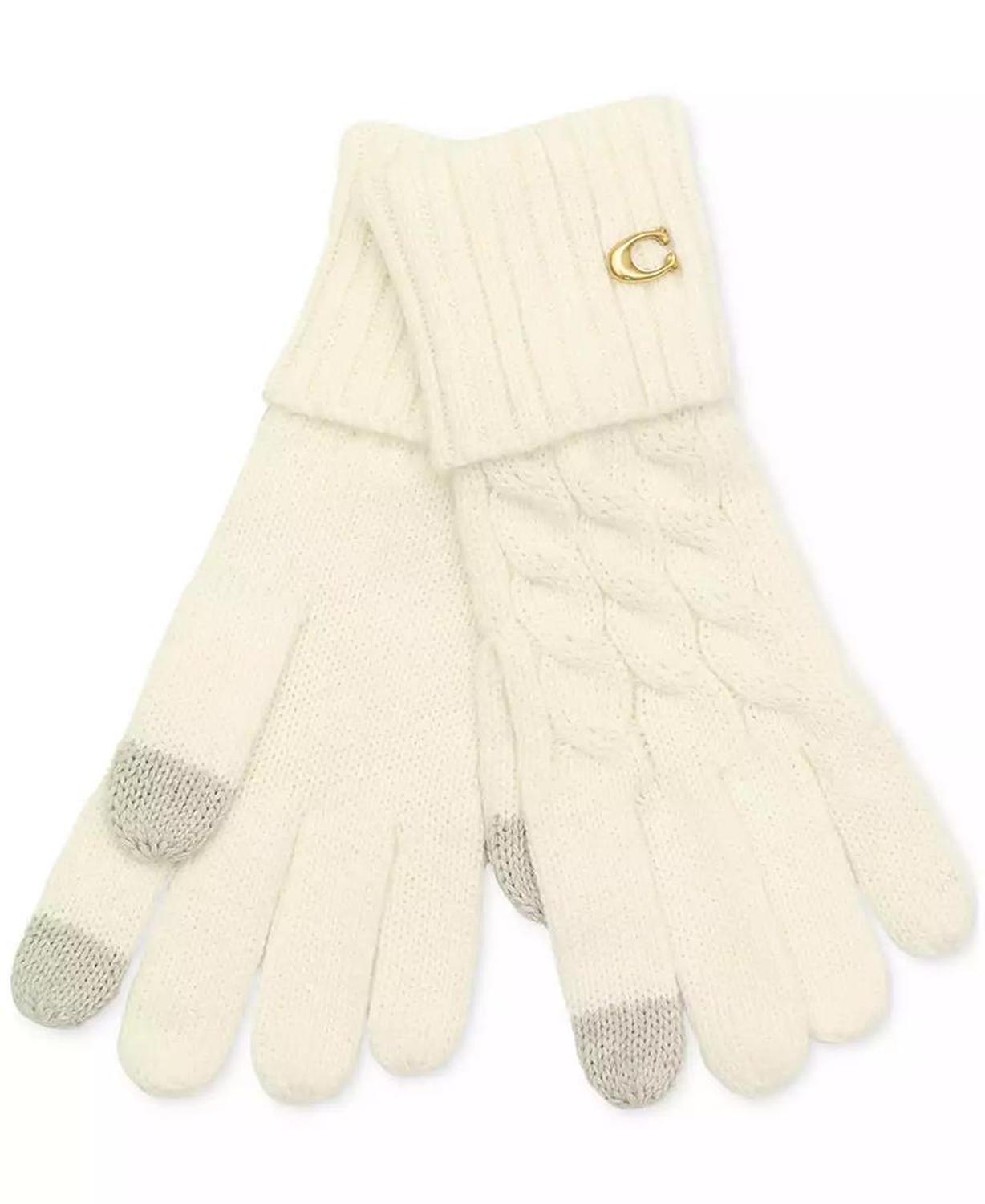 Cable Knit Touchscreen Gloves