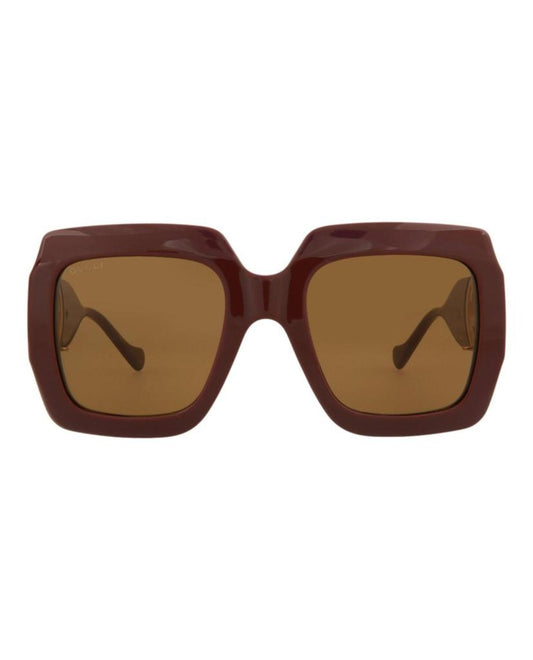 Square-Frame Injection Sunglasses