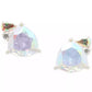 Silver-Tone Mixed-Cut Cubic Zirconia Stud Earrings