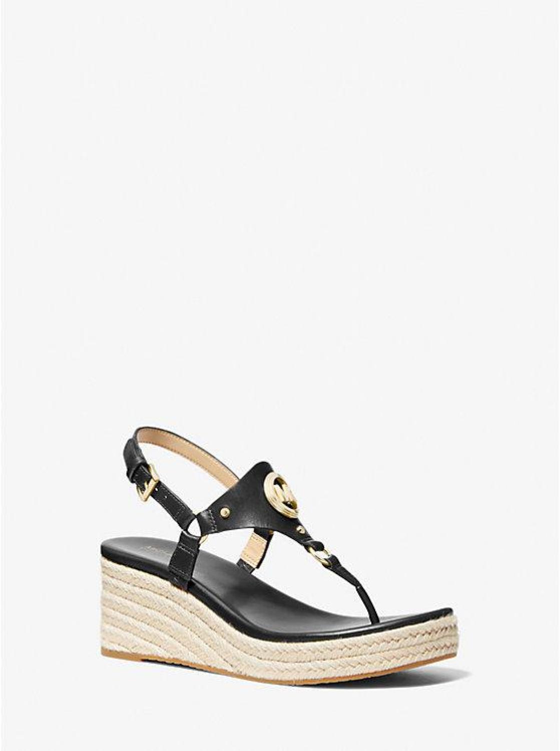 Casey Leather Wedge Sandal