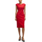 Women's Cap-Sleeve Twill Dress