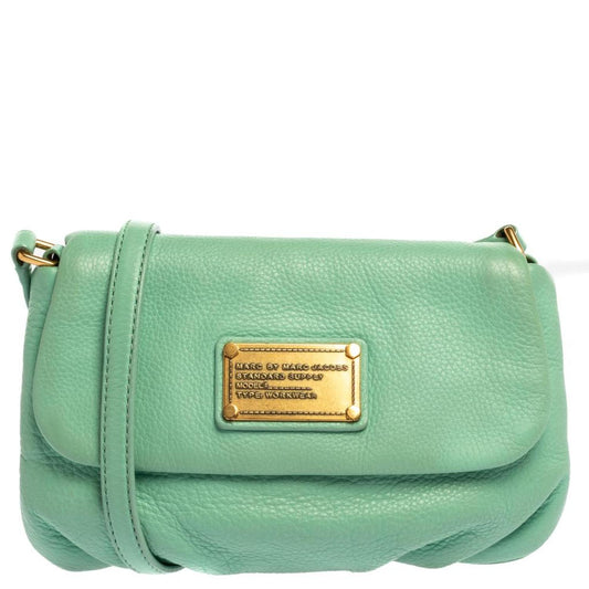 Marc By Marc Jacobs Mint Leather Classic Q Karlie Shoulder Bag