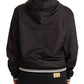 Dolce & Gabbana Elegant Black Bomber Jacket with Hood