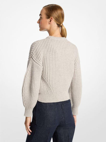 Ribbed Cotton and Cashmere Sweater