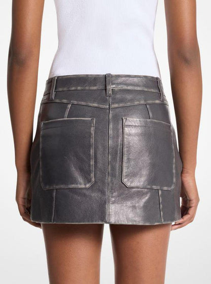 Leather Mini Skirt