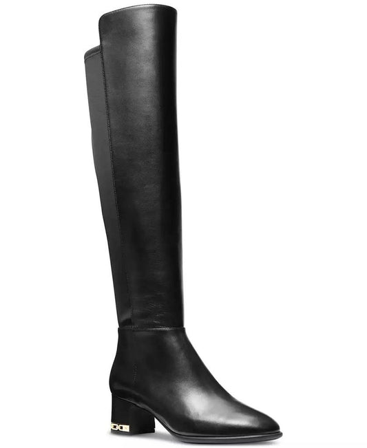 Women's June Leather Knee High Wide Calf Riding Boots