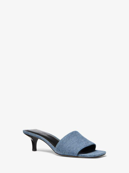 Merriam Denim Kitten Heel Sandal