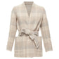 Cucito Amano Double Face Angora Wool Checked Belt Jacket