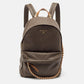 Michael Kors Dark Brown Signature Coated Canvas Large Slater Backpack