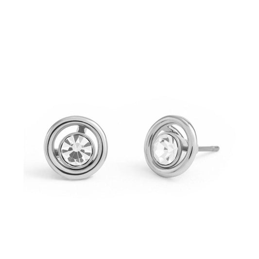 Faux Stone Convertible Halo Stone Stud Earrings