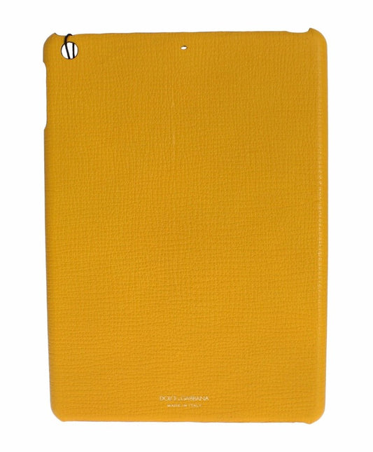 Dolce & Gabbana Chic Yellow Leather Tablet Case