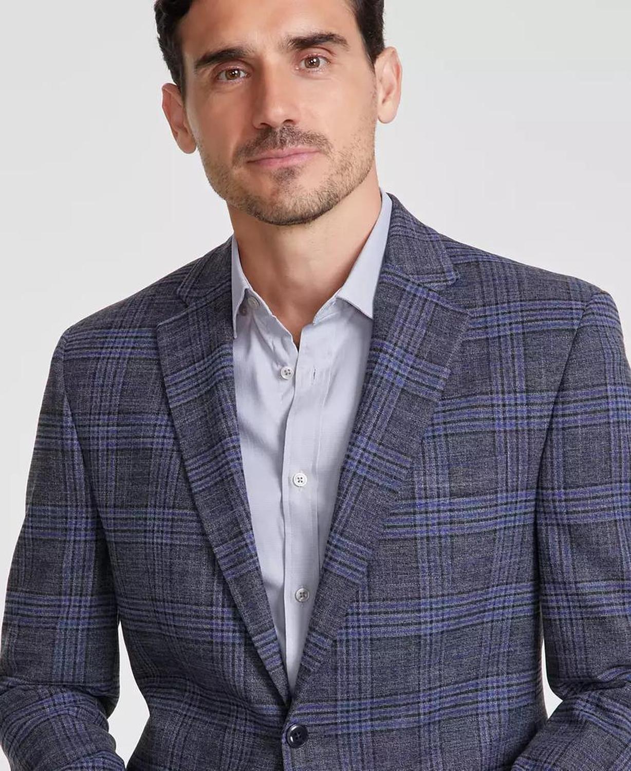 Men Classic-Fit Plaid Sport Coat