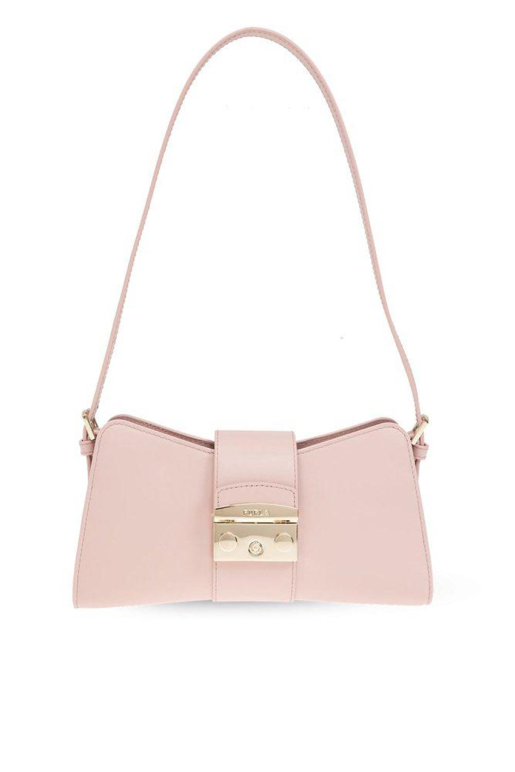 Furla Metropolis Remix Logo Engraved Shoulder Bag