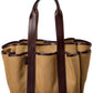 Max Mara Giardiniera Medium Canvas & Leather Tote