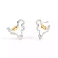 Two-Tone Signature Carabiner Rexy Stud Earrings