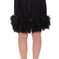 Dolce & Gabbana Elegant Silk Black Skirt for Evenings