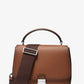 Mia Burnished Calf Leather Shoulder Satchel