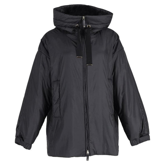 Greenfe Oversized Down Jacket in Black Polyester