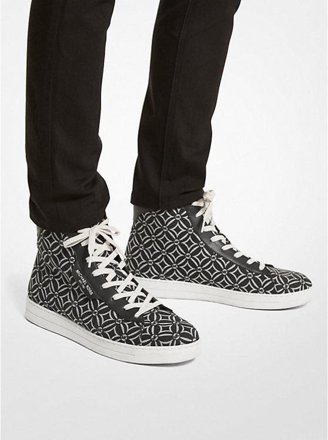 Keating Logo Jacquard High-Top Sneaker