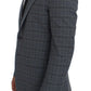 Dolce & Gabbana Elegant Blue Checkered Slim Fit Blazer