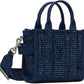 Blue 'The Crystal Denim Crossbody' Tote