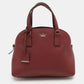 Burgundy Leather Sylvia Dome Satchel