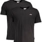 Fila Black Cotton Men TShirt