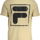 Fila Beige Cotton Men T-Shirt