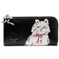 Whiskers Saffiano Leather Zip Around Continental Wallet