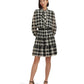 Buffalo Check Ruffled Georgette Dress