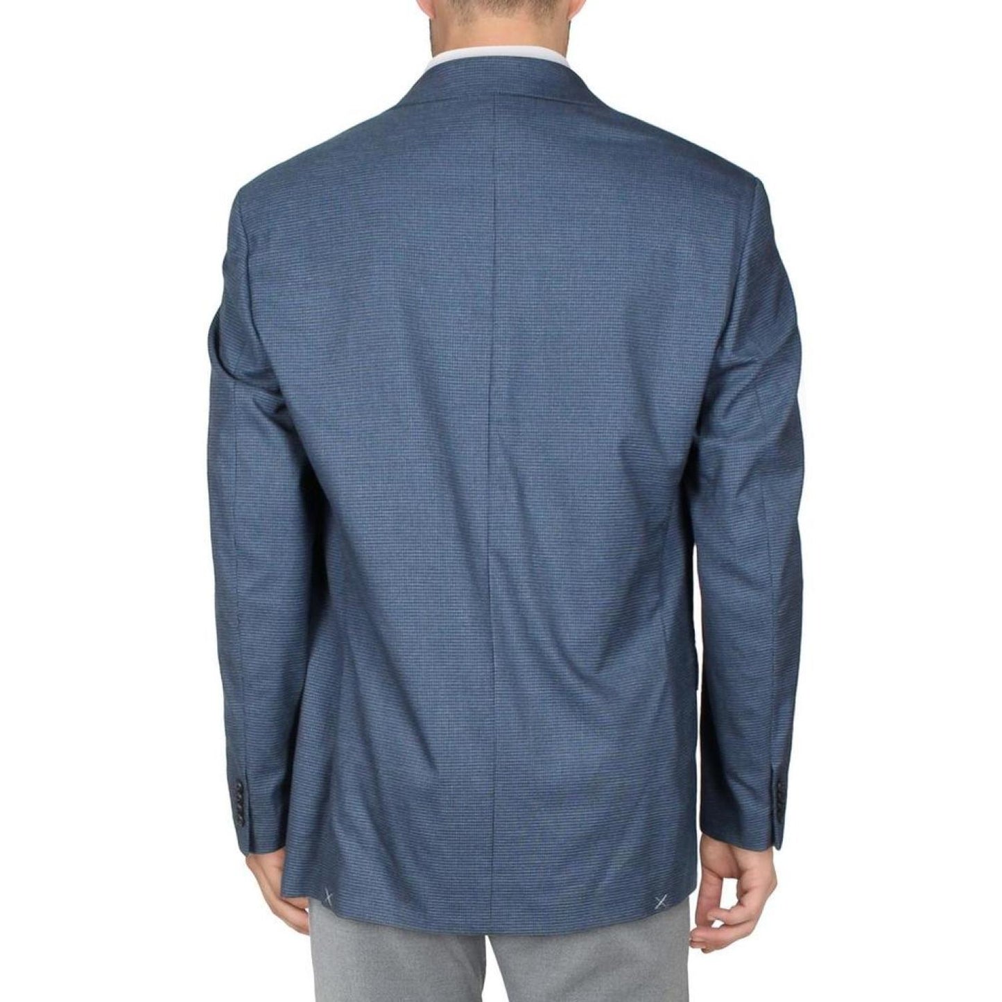 Kelson Mens Woven Houndstooth Two-Button Blazer