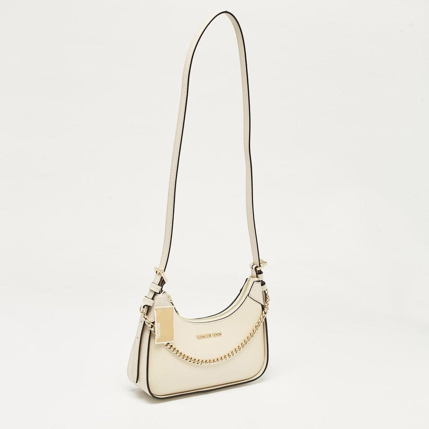 Cream Leather Small Wilma Crossbody Bag