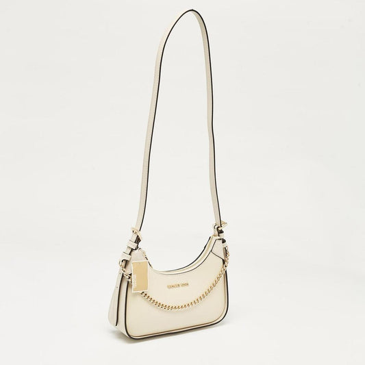 Cream Leather Small Wilma Crossbody Bag