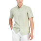 Men's Slim-Fit Linen Short-Sleeve Shirt