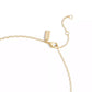 Gold-Tone Stitched Link Pendant Necklace