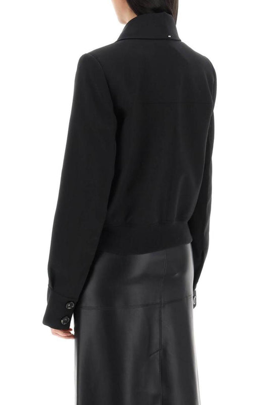 Sportmax Stretch Wool Bomber Jacket